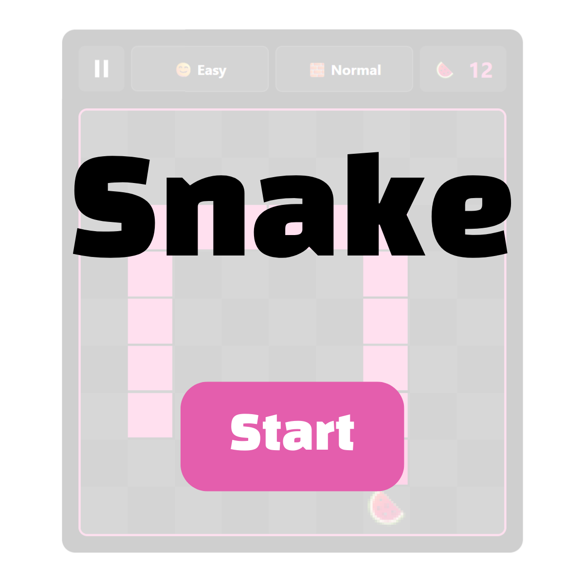 Snake 뱀 게임 studyformyself game