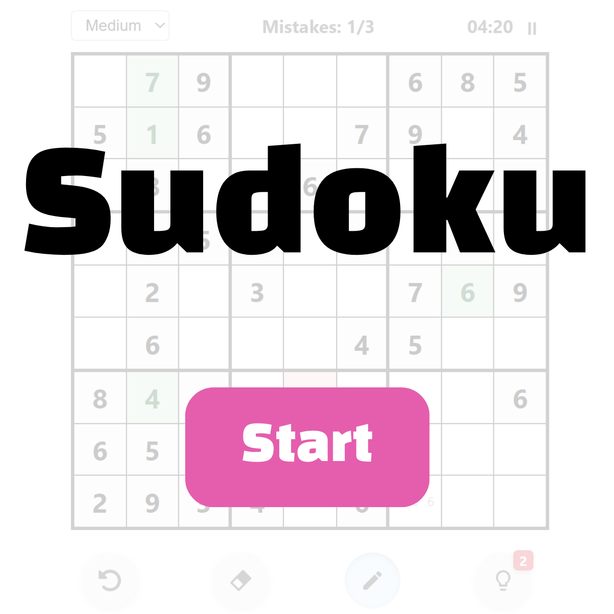 StudyForMyself Sudoku game